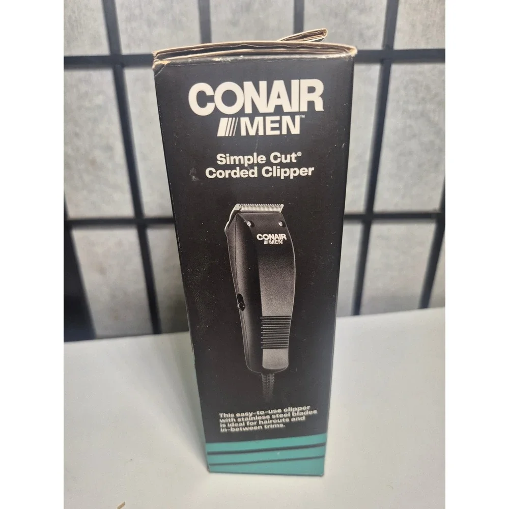 Conair Men Simple Cut Corded Clipper 10 Piece Home Haircutting Kit HC108NGB
